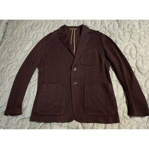 Berluti Sz R56 Blazer Jacket Knit Jersey Sweater Sport Casual Cotton Italy Light